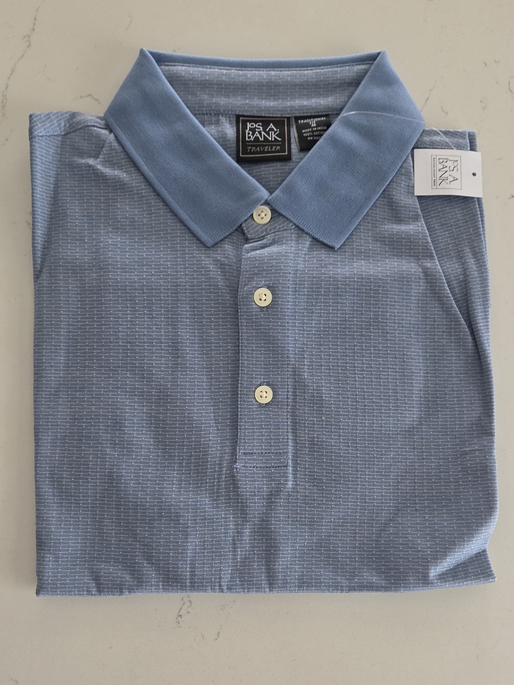 Jos. A. Bank Light Blue Short-Sleeve Polo